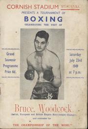 BRUCE WOODCOCK V GLEN HARRIS 1949 (ST AUSTELL) BOXING PROGRAMME