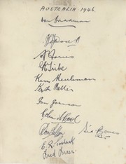 AUSTRALIA 1946-47 (2ND ASHES TEST) CRICKET AUTOGRAPHS