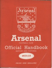 ARSENAL FOOTBALL CLUB 1954-55 OFFICIAL HANDBOOK