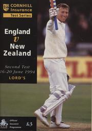 ENGLAND V NEW ZEALAND 1994 2ND TEST (LORD