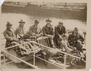 AUSTRALIAN CRICKETERS 1926 (CROSSING THE CHANNEL) CRICKET PHOTOGRAPH