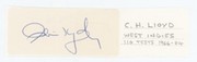 CLIVE LLOYD (WEST INDIES & LANCASHIRE) CRICKET AUTOGRAPH