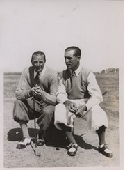 AUBREY BOOMER & AUGUSTE BOYER 1933 (OPEN GOLF CHAMPIONSHIP, ST. ANDREWS) GOLF PHOTOGRAPH