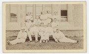 CHARTERHOUSE CRICKET XI 1880 CARTE DE VISITE PHOTOGRAPH