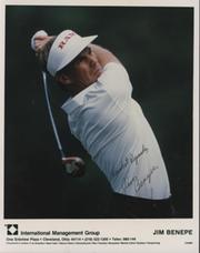 JIM BENEPE SIGNED GOLF PHOTOGRAPH