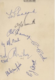 GLOUCESTERSHIRE 1946 CRICKET AUTOGRAPHS