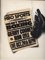 GERRY COONEY V RON LYLE 1980 - PROMOTIONAL PACK FOR HOSTS OF LIVE TV SCREENING