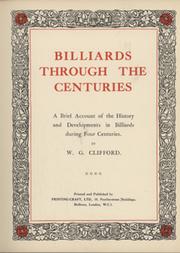 BILLIARDS THROUGH THE CENTURIES