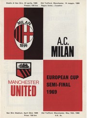 A.C. MILAN V MANCHESTER UNITED 1968-69 (EUROPEAN CUP SEMI-FINAL) FOOTBALL PROGRAMME