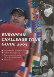 EUROPEAN CHALLENGE TOUR - OFFICIAL GUIDE 2003
