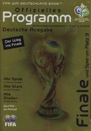 2006 FIFA WORLD CUP GERMANY - OFFIZIELLES PROGRAMM (GERMAN EDITION WITH GROUP RESULTS PRINTED)
