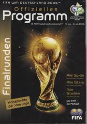 2006 FIFA WORLD CUP GERMANY - OFFIZIELLES PROGRAMM FINALRUNDEN (GERMAN EDITION WITH GROUP RESULTS PRINTED)