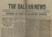 THE BALKAN NEWS - 3 MAY 1917