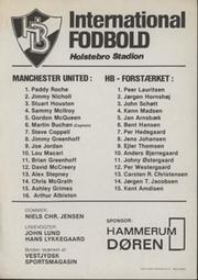 HB FORSTAERKET V MANCHESTER UNITED (FRIENDLY) 1976-77 FOOTBALL PROGRAMME