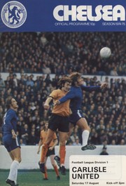 CHELSEA 1974-75 BOUND SET OF HOME FOOTBALL PROGRAMMES