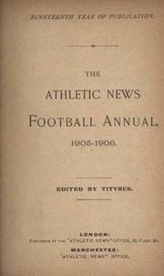 ATHLETIC NEWS FOOTBALL ANNUAL 1905-1906