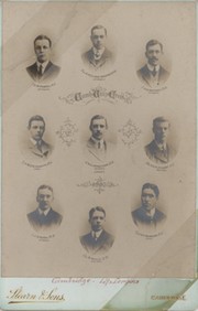 CAMBRIDGE UNIVERSITY CREW 1907 CABINET PHOTOGRAPH