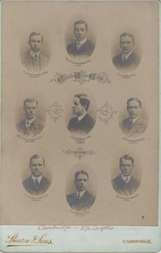 CAMBRIDGE UNIVERSITY CREW 1908 CABINET PHOTOGRAPH