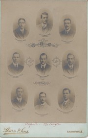 CAMBRIDGE UNIVERSITY CREW 1910 CABINET PHOTOGRAPH