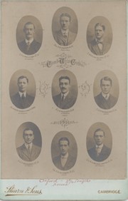 CAMBRIDGE UNIVERSITY CREW 1911 CABINET PHOTOGRAPH