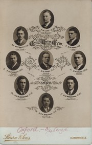 CAMBRIDGE UNIVERSITY CREW 1923 CABINET PHOTOGRAPH