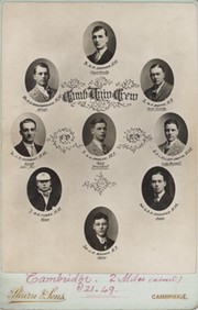 CAMBRIDGE UNIVERSITY CREW 1925 CABINET PHOTOGRAPH