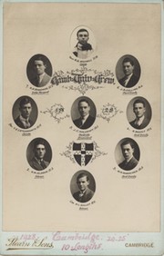 CAMBRIDGE UNIVERSITY CREW 1928 CABINET PHOTOGRAPH