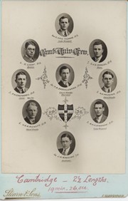CAMBRIDGE UNIVERSITY CREW 1931 CABINET PHOTOGRAPH