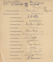 ENGLAND 1959-60 (TOUR TO WEST INDIES) CRICKET AUTOGRAPHS