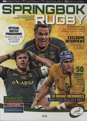 SOUTH AFRICA V AUSTRALIA 2013 RUGBY UNION PROGRAMME