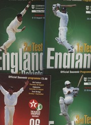 ENGLAND V PAKISTAN 1996 CRICKET PROGRAMMES - SET OF FOUR