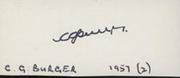 CHRISTOPHER BURGER (SOUTH AFRICA) CRICKET AUTOGRAPH
