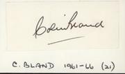 COLIN BLAND (SOUTH AFRICA) CRICKET AUTOGRAPH