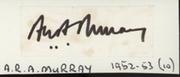 ANTON MURRAY (SOUTH AFRICA) CRICKET AUTOGRAPH