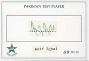 ASIF IQBAL (PAKISTAN & KENT) CRICKET AUTOGRAPH