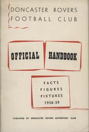 DONCASTER ROVERS FC 1958-59 OFFICIAL HANDBOOK