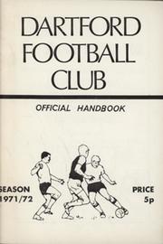 DARTFORD FC 1971-72 OFFICIAL HANDBOOK