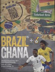 BRAZIL V GHANA (FRIENDLY) 2011 FOOTBALL PROGRAMME