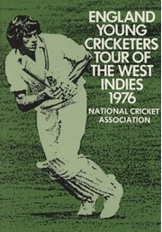 ENGLAND YOUNG CRICKETERS (TOUR TO WEST INDIES) 1976 TOUR BROCHURE