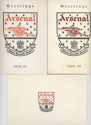 ARSENAL FOOTBALL CLUB OFFICIAL CHRISTMAS CARDS 1949-55 (X3)