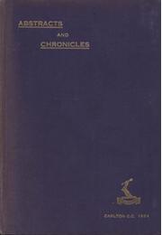 ABSTRACTS AND CHRONICLES - CARLTON CRICKET CLUB 1924