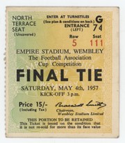 ASTON VILLA V MANCHESTER UNITED 1957 (F.A. CUP FINAL) FOOTBALL TICKET
