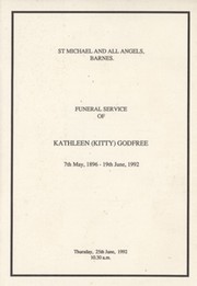 KITTY GODFREE FUNERAL SERVICE 1992