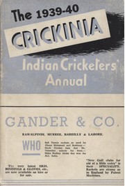 THE 1939-40 CRICKINIA INDIAN CRICKETERS