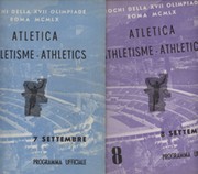 ROME OLYMPICS 1960 ATHLETICS PROGRAMMES (X2)