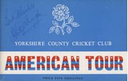 YORKSHIRE COUNTY CRICKET CLUB: AMERICAN TOUR