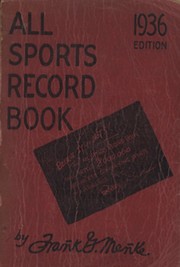 ALL SPORTS RECORD BOOK - 1936 EDITION