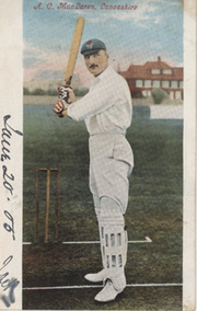 ARCHIE MACLAREN (LANCASHIRE & ENGLAND) CRICKET POSTCARD