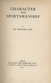 CHARACTER AND SPORTSMANSHIP