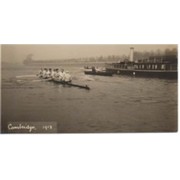 CAMBRIDGE UNIVERSITY 1913 ROWING POSTCARD